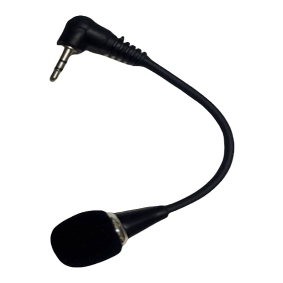 YIEMEEN 3.5mm Stereo Mini Microphone With Flexible Bendable Design For Conference Call Karaoke Video Recording On PC Laptop