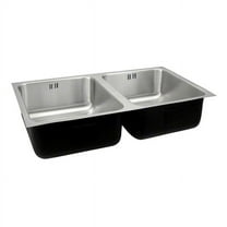 18 Gauge T-316 Double Bowl Undermount Commercial Grade Outdoor Sink with Integra Flow