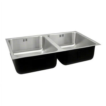 18 Gauge T-316 Double Bowl Undermount Commercial Grade Outdoor Sink with Integra Flow