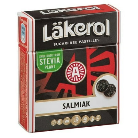 - Läkerol Licorice Sugar Free Pastilles (4 Pack/Boxes) Imported Swedish Licorice (Salmiak) Salmiak