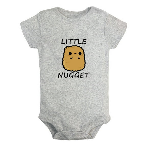 iDzn Little Nugget Funny Rompers For Babies, Newborn Baby Unisex Bodysuits, Infant Jumpsuits, Toddler 0-24 Months Kids One-Piece Oufits