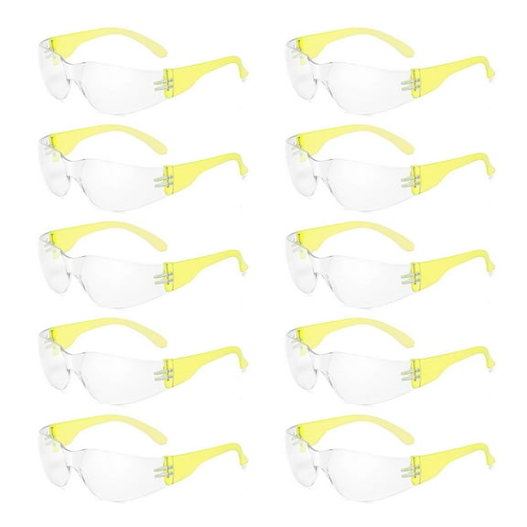 10pcs Childrens Protective Glasses Light Weight Scratch Resistant Eyewears Kids Windproof Safety Glasses Goggles