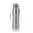 thumbnail image 3 of Sports Water Bottle, Stainless Steel Water Bottle, Large Capacity Portable Leak Proof Outdoor Car Kettle, 1000ML Silver Durable Layer Design, 3 of 7