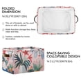 thumbnail image 2 of Yayeee Canvas Storage Basket with Handles for Shelves Fabric Bins Closet Organizer, Flowers and Leaves, 2 of 8