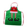 thumbnail image 4 of Delantal navideño con decoración de limpieza para adultos, delantal con babero, creativo y festivo para cocina. Verde, 4 of 9