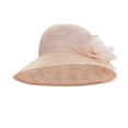 thumbnail image 2 of Lroveb Sun Hats for Women Women‘S Flowers Seaside Female Small Holiday Spring Summer Foldable Hat Floppy Beach Hat, 2 of 4