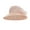 Pink, variant on Women's Wide Brim Floppy Sun Hat Flower Kentucky Derby Elegant Summer Beach Hat Uv Protection Church Wedding Tea Party Ladies Dressy Fascinator Pink