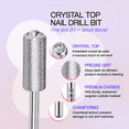 thumbnail image 3 of USA PANA Professional 3/32" Shank Size - Crystal Top Small Barrel Carbide Bit - Nail Drill Bit for Dremel Machine (Fine, Silver), 3 of 7