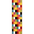 thumbnail image 2 of Well Woven StarBright Bright Square Modern Geometric Kids Rug Multi 2' x 7'3" Runner Area Rug, 2 of 8