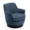 thumbnail image 6 of Newboti Furniture Richfield Cadet Blue Wood Base Swivel Chair 19415, 6 of 9
