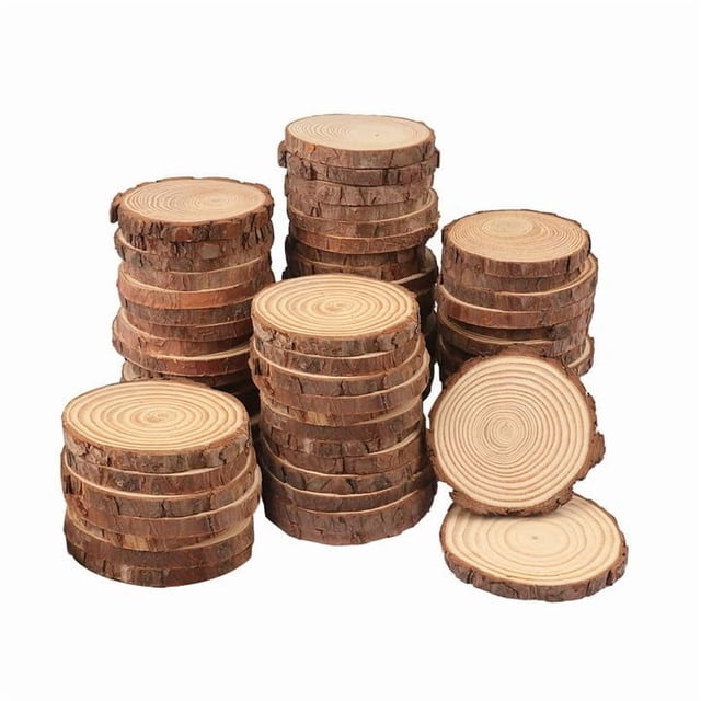 Lajas de madera de pino GNIEMCKIN, 90 unidades, 7,5 a 10 cm, manualidades