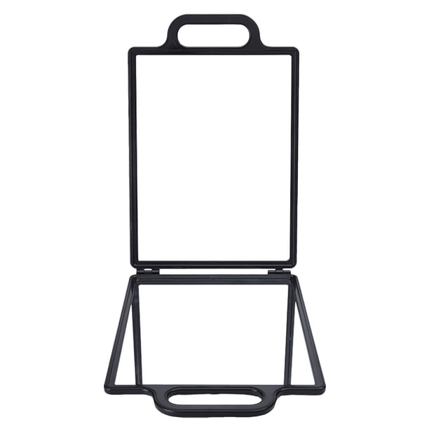 Espejo plegable de doble cara: Artículos para peluquería y estilismo - Espejo retrovisor para peluquería - Herramienta de visión trasera para barbería - Accesorios de peluquería