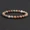 Flower Agate, variant on Genuine Natural Stone Bracelet Apatite Lapis Lazuli Agate Crystal Tiger Eye High Quality Gem Beads Bracelet Homme Jewelry Bangle