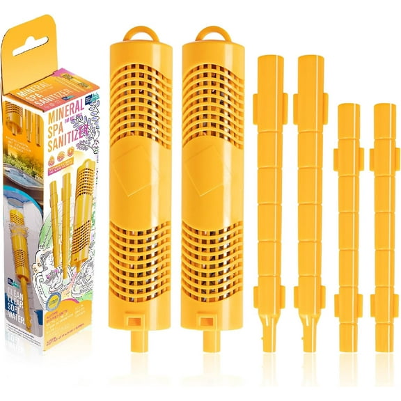 W20750 Spa in-Filter Mineral Cartridge Stick Parts for Hot Tubs & Spas & Pools, for Softer Crystal Clear Water, 2 Pack