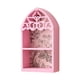 thumbnail image 1 of Decoración de fondo de mostrador de café de madera, estante de almacenamiento de lápiz labial, decoración de barra de café Rosa, 1 of 9