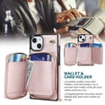 thumbnail image 2 of Dteck iPhone 14 Wallet Case with Credit Card Holder Crossbody Strap Handbag RFID Blocking Wallet Zipper Purse Leather Case for Apple iPhone 14 6.1 inch 2022, Rosegold, 2 of 9
