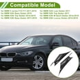 thumbnail image 3 of Cubierta de tirón de manija de panel de puerta del lado del conductor Unique Bargains para BMW 3 series F30, cubierta de manija de puerta interior No.51417279311 Carbon Fiber Black, 3 of 6