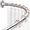 Silver, variant on Sicabi Curved Shower Curtain Rod, 45-72" Adjustable Rustproof Steel Tension Rod,Drill Required, Silver