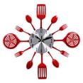 thumbnail image 2 of Reloj de pared creativo Sunnimix Reloj extraíble colgante decorativo de arte 3D rojo, 2 of 8