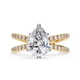 thumbnail image 2 of IGI Certified Lab Grown Diamond Engagement Ring | Center 9x6mm Pear Cut Split Shank Solitaire Wedding Anniversary Rings For Women In 14k Solid Yellow Gold | F-G, VS-SI Quality (1.85 Ctw) Ring Size-8, 2 of 7