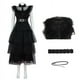 thumbnail image 4 of Disfraz de Cosplay familiar de Wednesday Addams para adultos y niños, uniforme escolar, chaqueta, falda, traje para mujer, ropa de fiesta de Halloween, 4 of 4