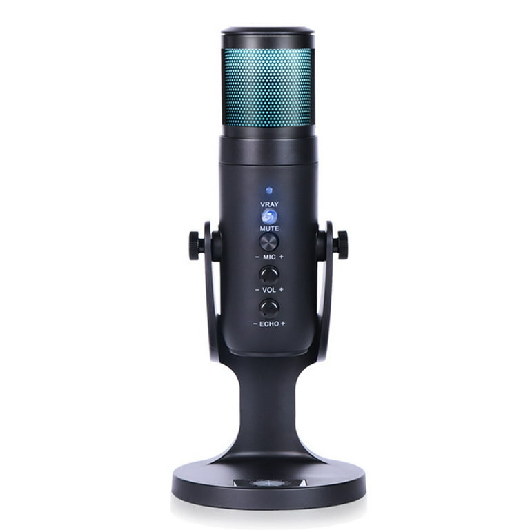 TAGOLD USB Microphone Desktop,Podcast Microphone,PC Gaming Mic,Perceptible  Noise Reduction RGB Lighting,for Recording Vocals Voice Overs