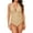 Khaki, variant on Clearance under $5 JINMGG Summer Womens Plus Size Clearance Women with Chest Pad without Underwire Solid Deep V One-piece Swimsuit Khaki S