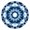 Blue Tie Dye, variant on Blue Tie Dye Mandala Pattern Round Fitted Tablecloth with Elastic Edge,Dining Table Cover Waterproof,Outdoor Round Tablecloth for Camping,Dining,Indoor and Outdoor