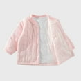 thumbnail image 4 of HAiming Baby Cotton Padded Thermal 2 Piece Set Button down Tops Winter Warm Solid Color Cute Printed Underwear, 4 of 5