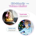 thumbnail image 5 of Kids Headphones,Wired Headphones for Kids with Safe Volume Limiter,Foldable Adjustable Wired Headphones for Kids,Kids Headphones for School Tablet Airplane,Over-Ear Headphones, 5 of 6
