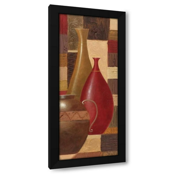 Paul Curtis 8x14 Black Modern Wood Framed Wall Art Titled - World Spice II
