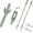 Greenx2, variant on ‌2 Pcs 16.5" Heavy Duty Metal Sign Stakes - 0.31" Thick Ground Mount for Lawn/Path Signs (Green) with Hardware Included‌‌
