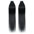 thumbnail image 5 of SEGO 20 Pcs Tape in Hair Extensions 100% Real Remy Human Hair Double Side Skin Tape Straight Silky Hair Clearance Black/Blonde/Red, 5 of 9