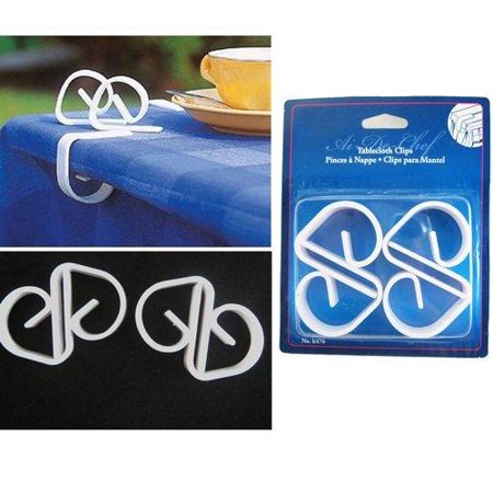 4 Tablecloth Clips Plastic Table Cloth Clamps Cover Skirt Holder Party Picnic !! by ATB