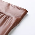 thumbnail image 5 of Dyfzdhu Faux Leather Leggings for Women Tummy Control Stretch High Waist Slim Pleather Pants Plus Size Bronze, 5 of 6