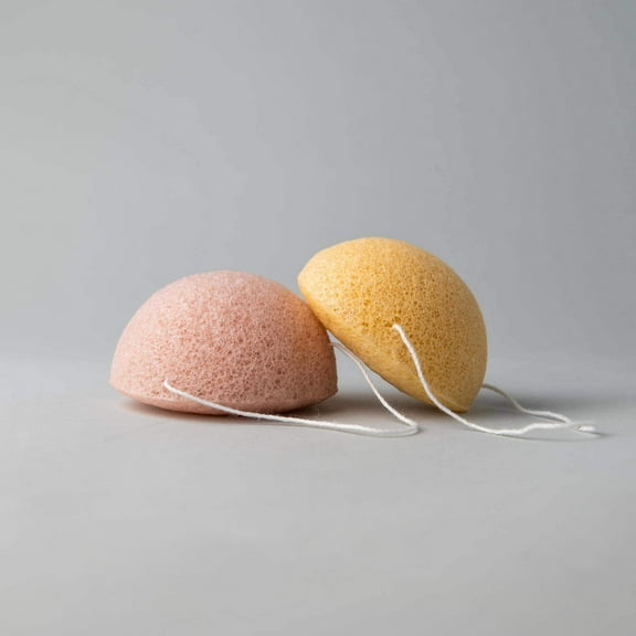 Konjac Sponge (Duo) - Cherry Blossom - Activated Charcoal