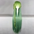 thumbnail image 2 of Unique Bargains Wigs for Women 39" Green Gradient Wigs with Wig Cap, 2 of 6