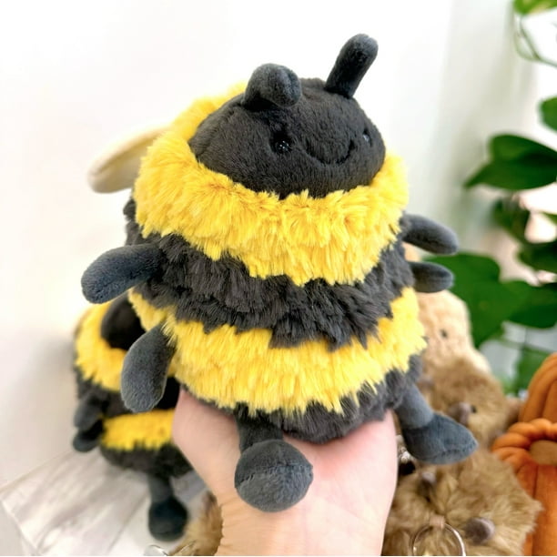 Jellycat Albee Bee Plush Toy - 6.30 Inch Yellow, Soft and Fuzzy