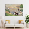 thumbnail image 4 of Georges Seurat Horses in The Water Stippling Oil Painting Adornment Picture Painting On Canvas Wall Art Poster Scroll Picture Print Living Room Walls Decor Home Posters 16x24inch(40x60cm), 4 of 6