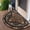 Mosaic Floral, variant on Half Round Door Mat for Front Door, Non-Slip Low Profile Entryway Rug with Vintage Mosaic Pattern, Decorative Indoor Outdoor Welcome Mat for Patio Porch Entrance (36" x 24")