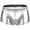 Silver, variant on Odeerbi Mens Underwear Seamless Boxer Briefs Leather Erogenous Big Bag Underwear Silver