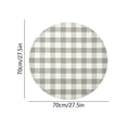 thumbnail image 3 of Lypsnake Buffalo Plaid Round Doormat, 27.5 Inch Gray White Checkered Circular Floor Mat for Christmas Tree Base & Entryway Entrance Patio Porch Home Decor, 3 of 6