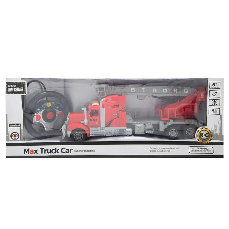 BLUEBLOCK Remote Control 1:15 Scale Big Rig Truck featuring Basket