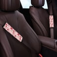 thumbnail image 3 of Chririnla Cherry Daisy Print Seatbelt Covers 2 Pack, Car Seat Belt Pads Premium Polyester with SBR Soft Heat Insulation for Sedan Truck Auto, 3 of 8