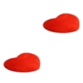 thumbnail image 3 of Inteprter Alfombra de chenilla de microfibra en forma de corazón de FleinngHoz, alfombra para ducha, baño, baño, no sala de estar, dormitorio, alfombra Rojo 40x50cm 2piezas Inteprter CBP060502, 3 of 5