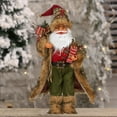 thumbnail image 5 of ABPWLY Home Santa Claus Figurine Doll 18 Inch Standing Christmas Statue for Window Display Home Desktop Decoration Red Christmas, 5 of 7