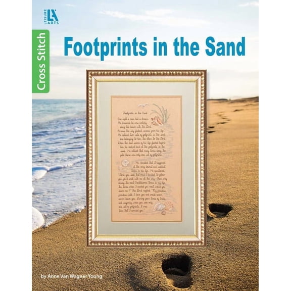 Footprints in the Sand Cross Stitch, (Paperback)
