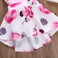 thumbnail image 5 of Dooleck Baby Girl Floral Dress Sleeveless Lace Princess Dress Newborn Infant Clothes, 5 of 7