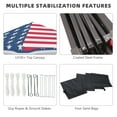 thumbnail image 7 of 10' x 10' Pop Up Canopy Tent with Netting, Instant Tents for Parties, Height Adjustable, with Wheeled Carry Bag and 4 Sand Bags for Outdoor, Garden, Patio, American Flag, 7 of 7