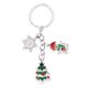 thumbnail image 1 of Llavero de Papá Noel con forma de árbol de Navidad, colgante para bolso, llavero para coche, 1 of 7